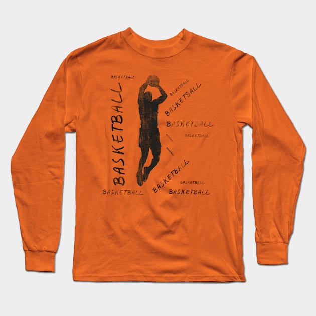 basketball lover Long Sleeve T-Shirt by big_owl